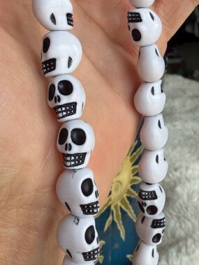 Skull beaded necklace
